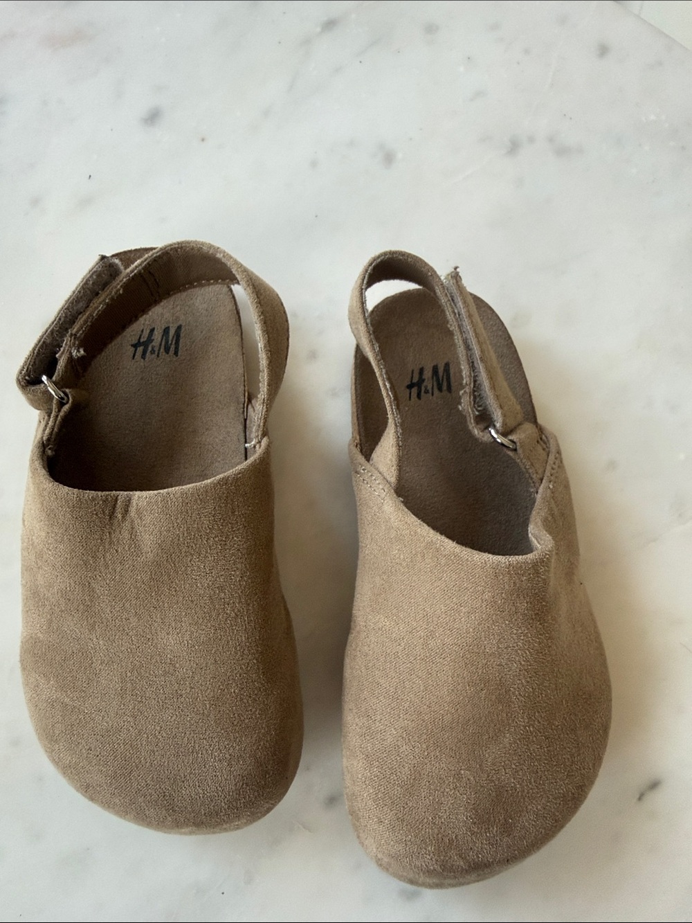 H&M Kids Brown Suede Slingback Sandals